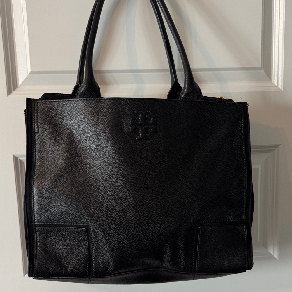 Tory Burch Black Leather Tote